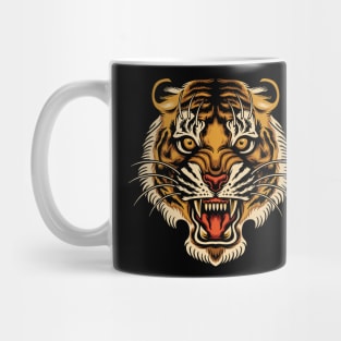 Tattoo tiger head Mug